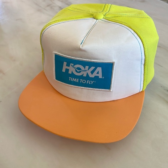 NEW HOKA One One Time to Fly Hat Adjustable One Size Colorblock - Picture 1 of 7